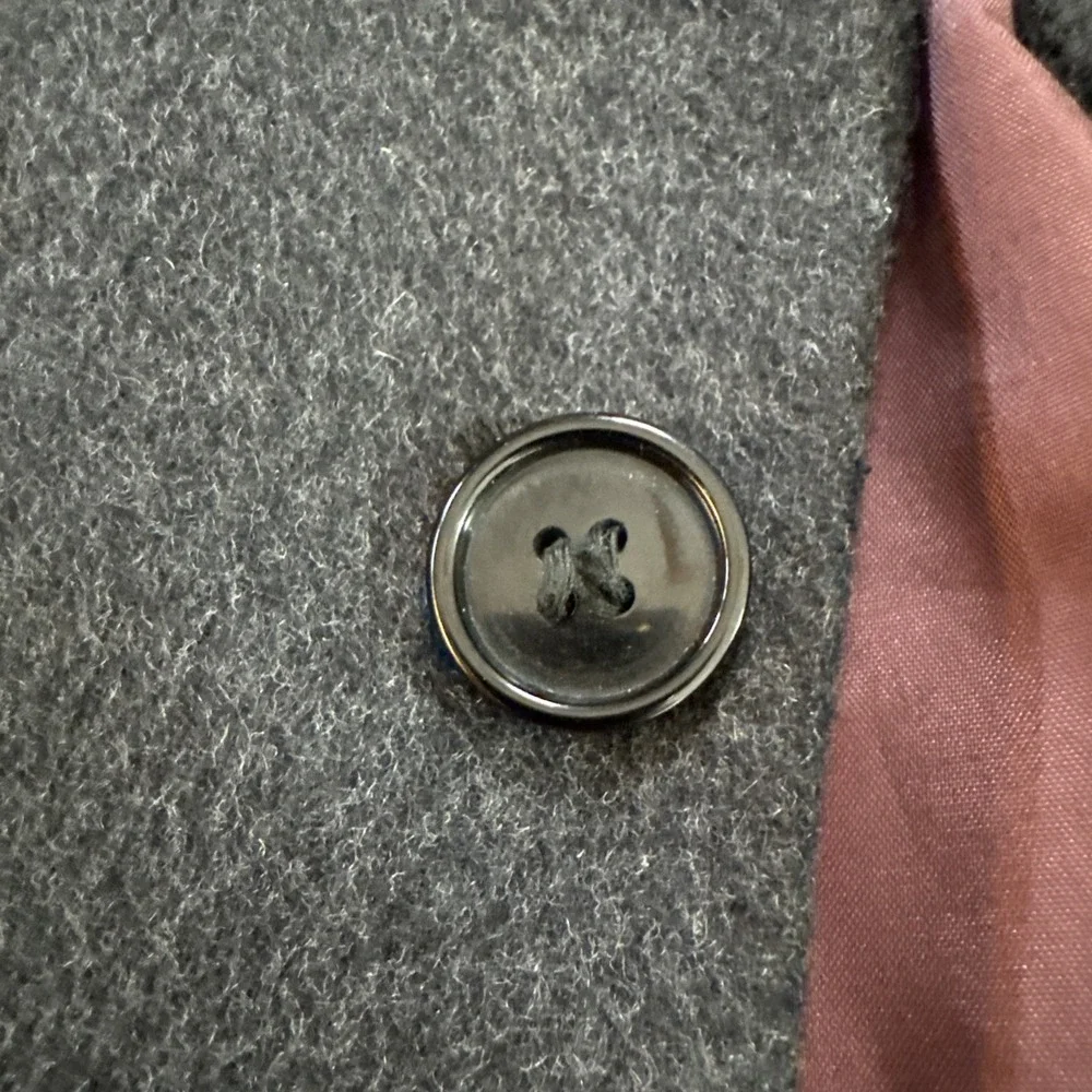 Vintage Christian Aujard Paris-New York Gray Blazer Cashmere Blend Sz 40R Jacket